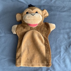 Melissa & Doug Zoo Friends Monkey Hand Puppet 9" Plush Puppet Stuffed Animal Toy