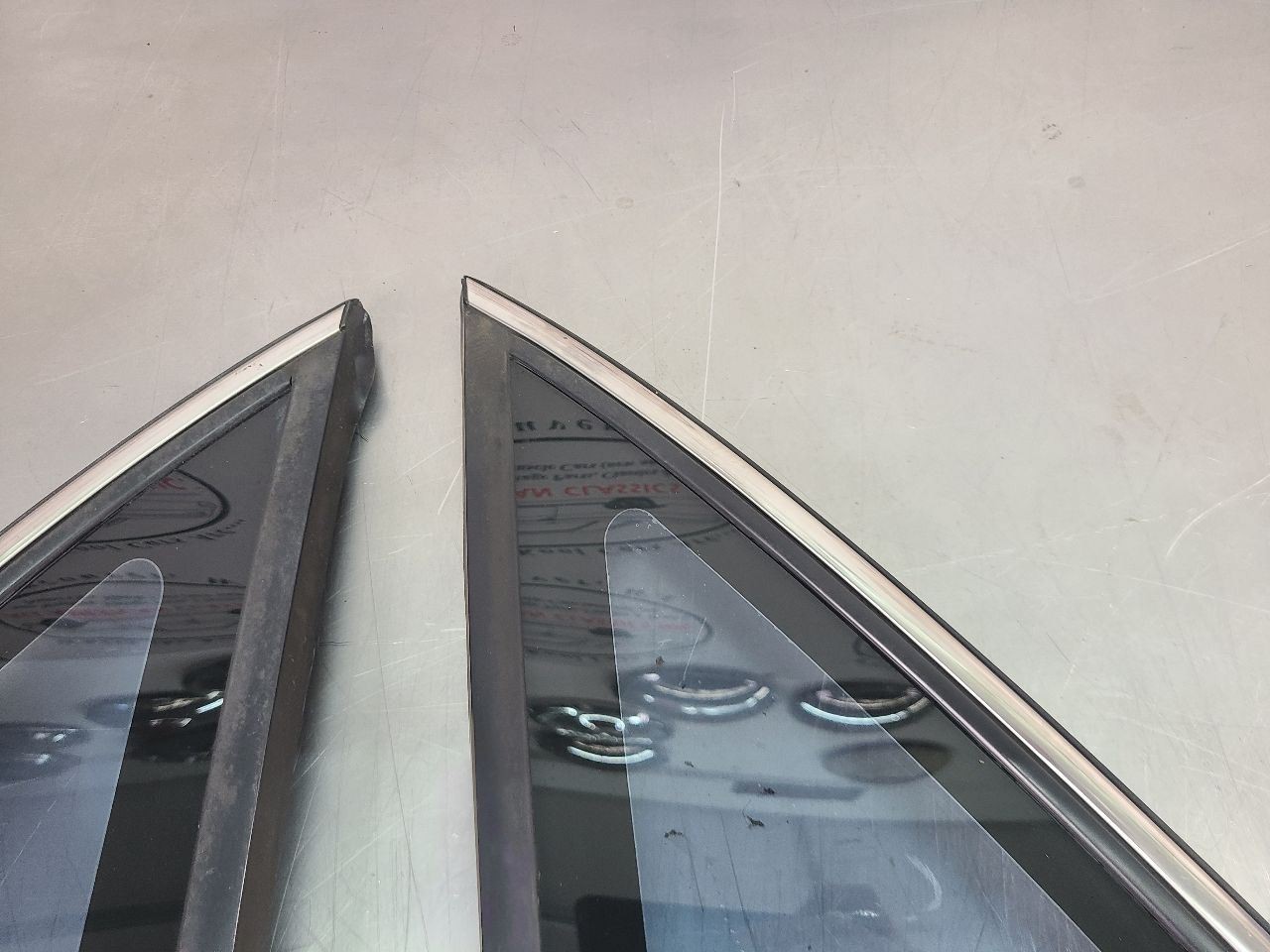 1994 Impala SS Rear Quarter Glass Pair w/ Sail Panels, Right/Left , RH/LH - OEM