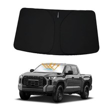 Winshield Sun Shade for to-yota Tundra 2022 2023 2024 Black - 2022-2025 Tundra