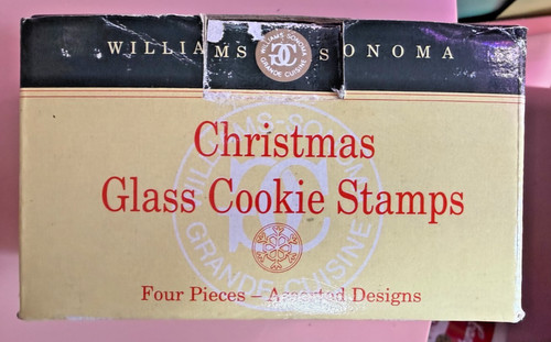 Williams And Sonoma Glass Cookie Stamps Set Of 4 Collectible Stamps