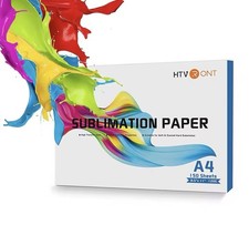 150 Sheets 8.5 X 11 Inch Sublimitation Paper Heat Transfer Paper 120g NIB USA