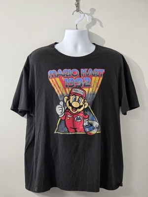 Mario Kart 1992 Shirt Mens 2XL Black Nintendo Graphic Retro Gaming Tee