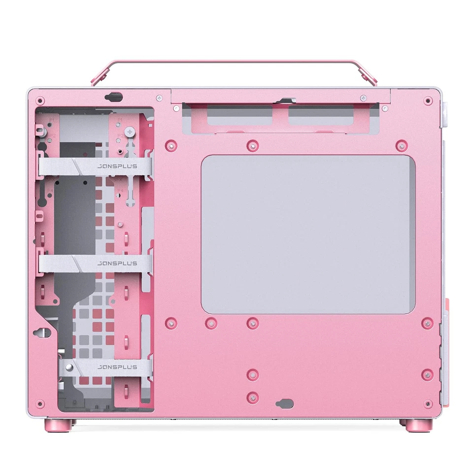 JONSBO/JONSPLUS Z20 Pink/White Micro-ATX Mini Tower Pc Case,with - Image 3 of 4