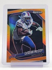 LESEAN MCCOY 2025 PANINI PRIZM BLACK ORANGE /49 #16 BILLS Q5939