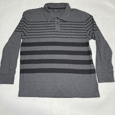 Nautica Men's Casual Button Shirt Gray XL Cotton Long Sleeve