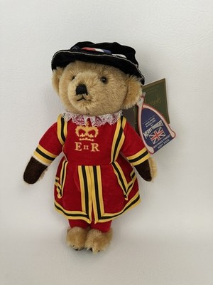 Harrods QE2 Royal Guard Beefeater PLUSH BEAR Merrythought England 12''
