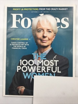 Forbes Magazine September 12 2011 V.188:4 Christine Lagarde IMF Powerful Women