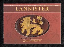 2015 Game of Thrones Season 4 Shield/Pin Cards 84/300 House Lannister Shield 1u6