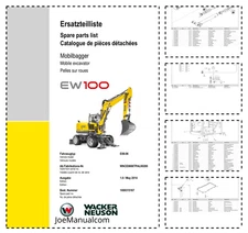 Wacker Neuson E06 06 Mobile Excavator Parts Catalog PDF