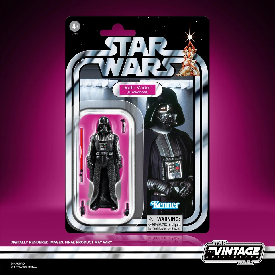 STAR WARS 3.75" THE VINTAGE COLLECTION ANH - DARTH VADER'S TIE ADVANCED MIB - Image 3 of 4
