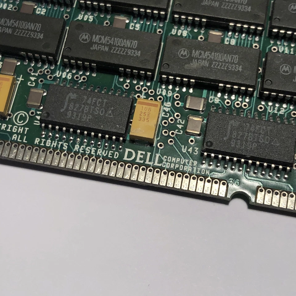 16MB 72 Pin DELL Fast Page FPM MEMORY 70NS Vintage Rare SIMM SCM421109SG70 TALL - Image 2 of 4