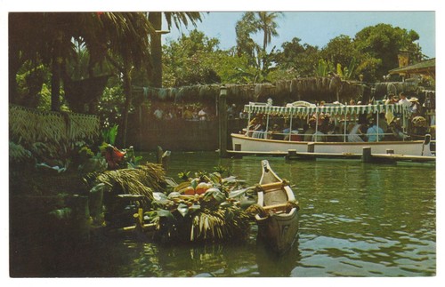 Vintage Disneyland Adventureland Jungle Cruise Postcard Unposted Walt Disney