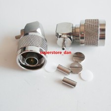 N Male Right Angle plug crimp For RG316 RG174 LMR100 cable lot RF Connector