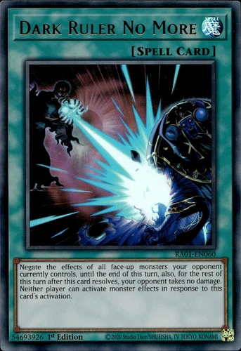 Dark Ruler No More - Ultra Rare 1st Edition RA01-EN060 - NM - YuGiOh