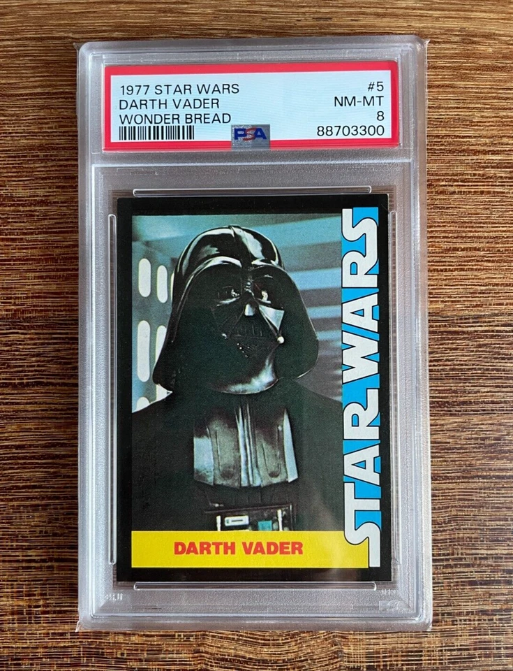 1977 Star Wars Wonder Bread Darth Vader #5 Graded PSA 8 NM-MT - Image 4 of 4
