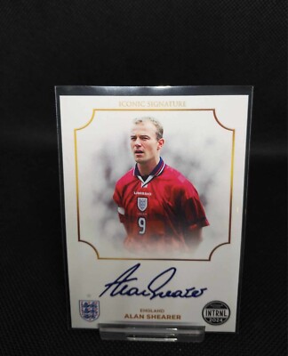Alan Shearer ICONIC SIGNATURE EURO International 2024 Karte - Print Autogramm