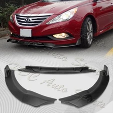 For 2011-2014 Hyundai Sonata STP-Style Matt Black Front Bumper Body Spoiler Lip