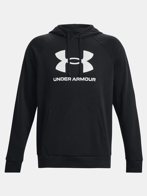 UNDER ARMOUR Rival Fleece Herren Schwarz Kapuzenpullover Outdoor (1379758-001)