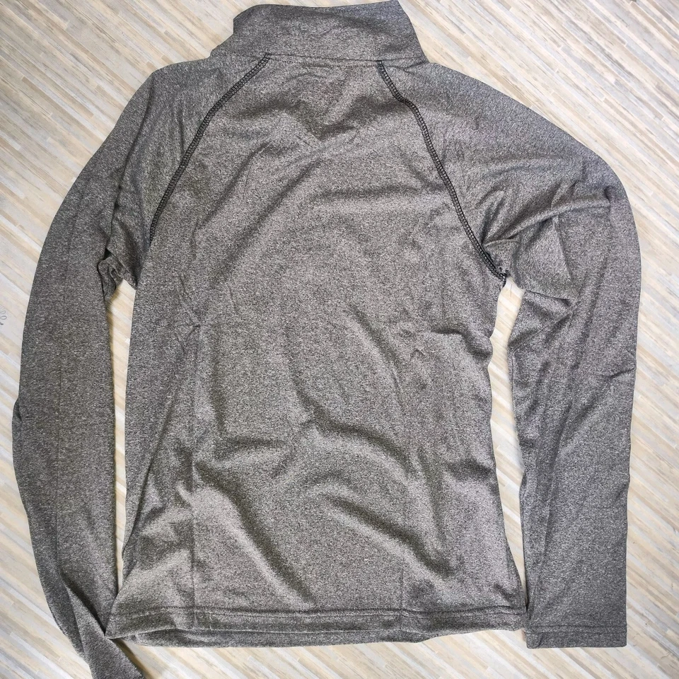 Top Gris Manga Larga Capa Base Talla XS 1/4 Cremallera Navegación Correr Sin Marca Foto 4 de 4