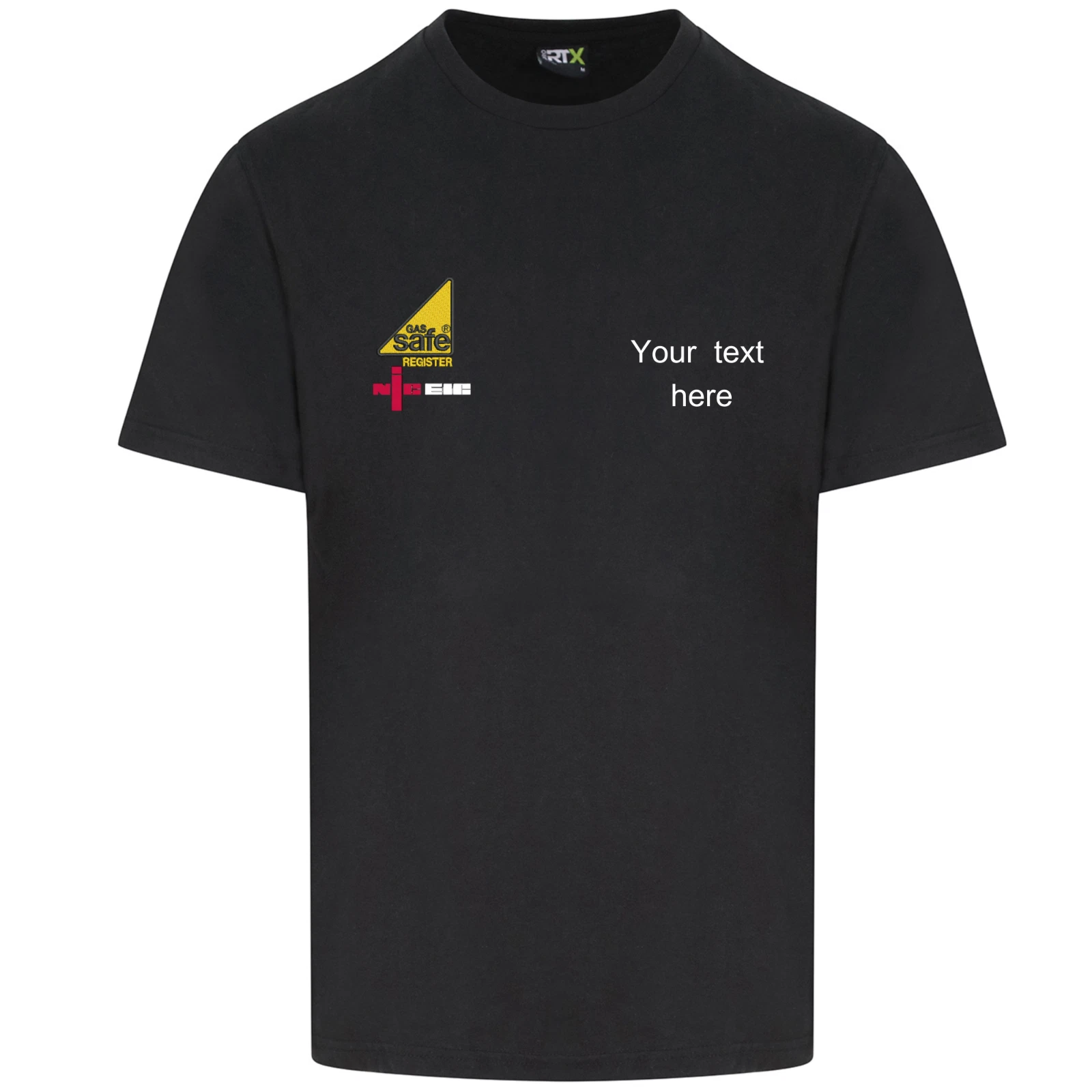 Gas Safe NICEI t-shirt plumber boiler fitter work wear, embroidered t-shirt
Opens in a new window or