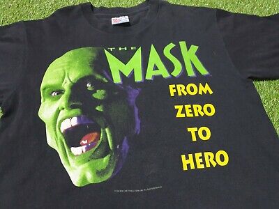 Rare Vintage 1994 The Mask Jim Carrey Movie Promo T-Shirt Rare Vintage 1994 The Mask Jim Carrey Movie Promo T-Shirt