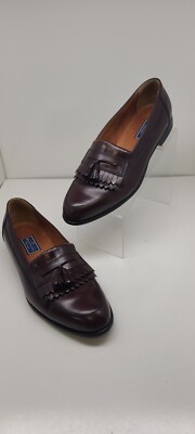 Bostoninan Florentine Men\'s Kiltie Tassel Loafers Shoes Size 10M Leather Cognac Bostonian Florentine Kiltie Tassel Loafers Shoes Chestnut  main image 3