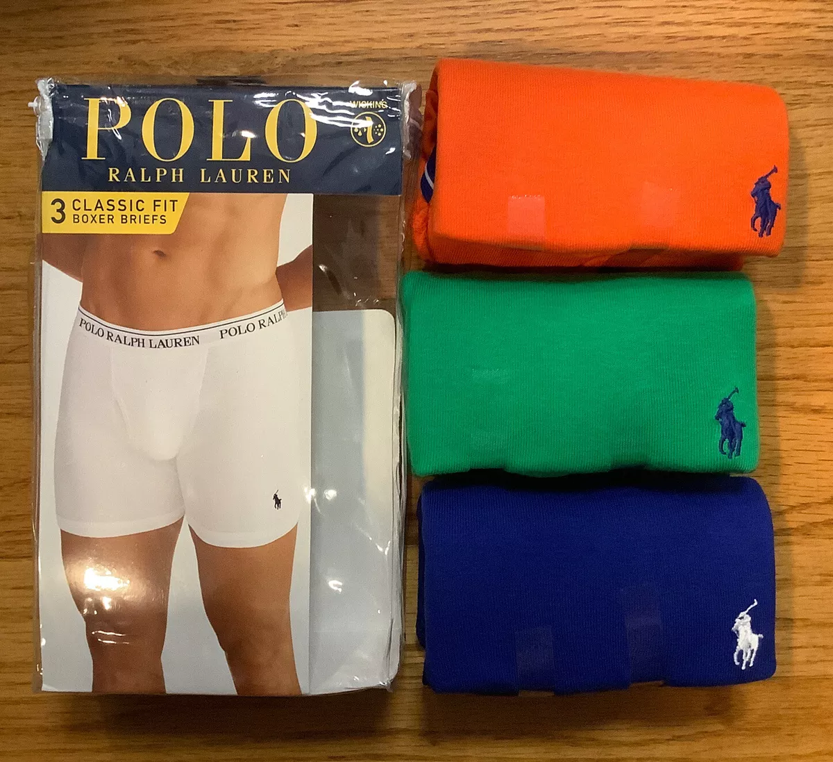 Polo Ralph Lauren Classic Fit 3 Cotton Boxer Briefs Men's Size X-Large (XL)  NIB