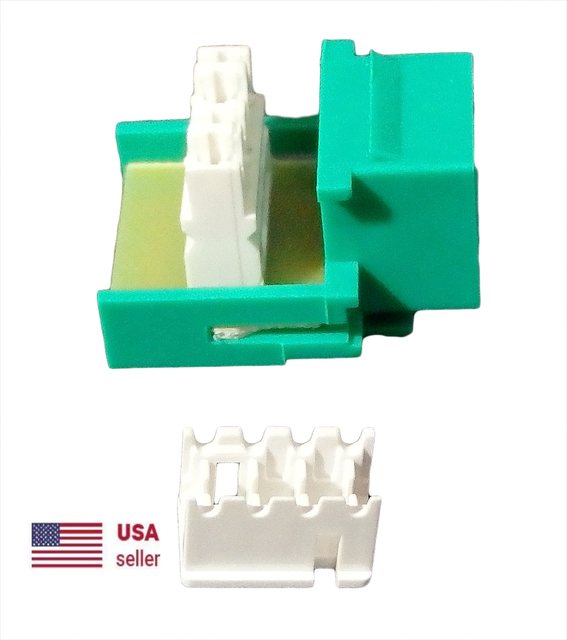 12 Pack Green Cat3 Telephone Keystone Jacks 110 RJ11 Free Shipping eBay