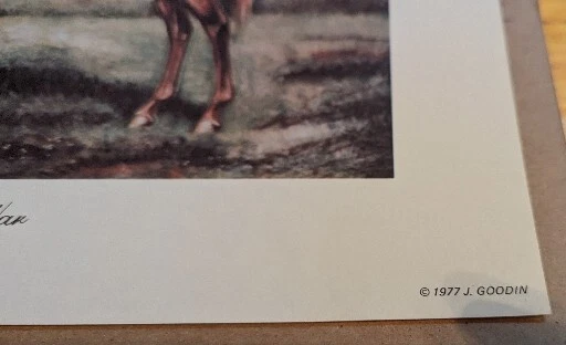 Vintage 1977 Man O War Famous Horse Racing Legend Print, por Goodin - Imagem 3 de 4