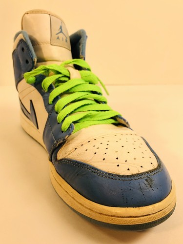Size 12 - Jordan 1 Mid UNC Blue Nike Retro Model 554724-106 - See Photos - Picture 12 of 19