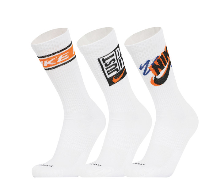 Носки Nike Everyday Plus Cushion Crew 3 пары носков для спортивной одежды повседневные носки HJ9339-901 7590₽