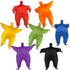 Inflatable Suit Jumpsuit Sports Fancy Dress Halloween Adult Costume 7 COLORS