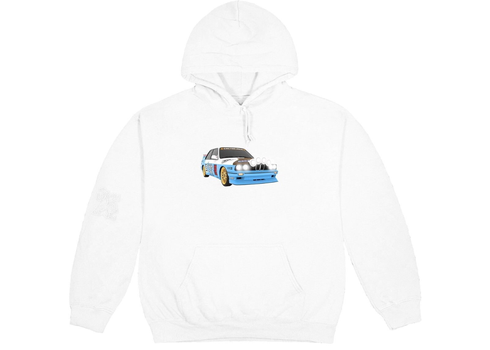 Мужская толстовка с капюшоном Travis Scott JACKBOYS Vehicle Hoodie III Белая (TSJB-HS41) Размер S-2XL