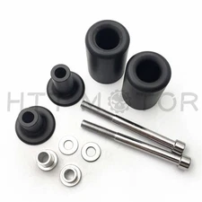 No Cut Black Frame Sliders Crash Protector For 2013-2014 Kawasaki Ninja ZX6R