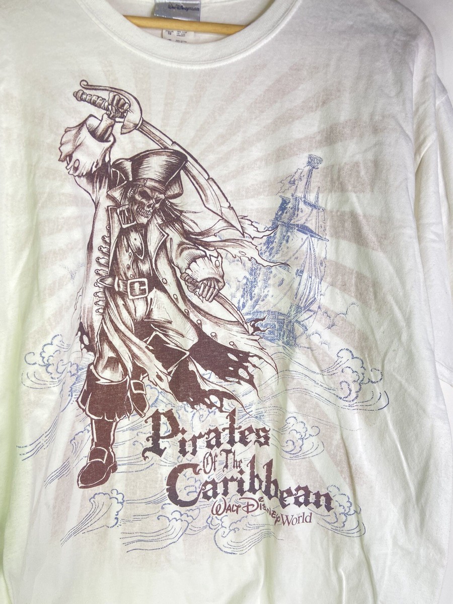 Vintage Disney Pirates Of The Caribbean Movie Promo Tee T