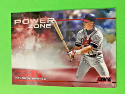 2019 Stadium Club Red Power Zone Chipper Jones Atlanta Braves