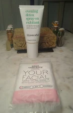This Works Evening Detox Spray-On Exfoliant FABFITFUN + DAily Concepts Scrubber