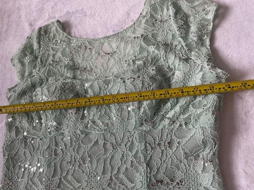 Hailey Adrianna Papel 14 Dress Mint Lace Overlay Short Dance Graduation Party - Picture 9 of 15