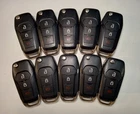 LOT OF 10 OEM FORD FLIP KEY FOB REMOTES N5F-A08TAA 3 BUTTONS