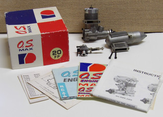 OS Max 20 FP Complete RC Model Airplane Engine