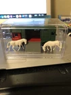 Vintage 1969 Matchbox Lesney Horse Box, Mainline,Original horses-In Display Case