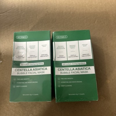 Centella Asiatica Bubble Facial Mask 24 Sheets Deep Cleaning Moisture 2pack