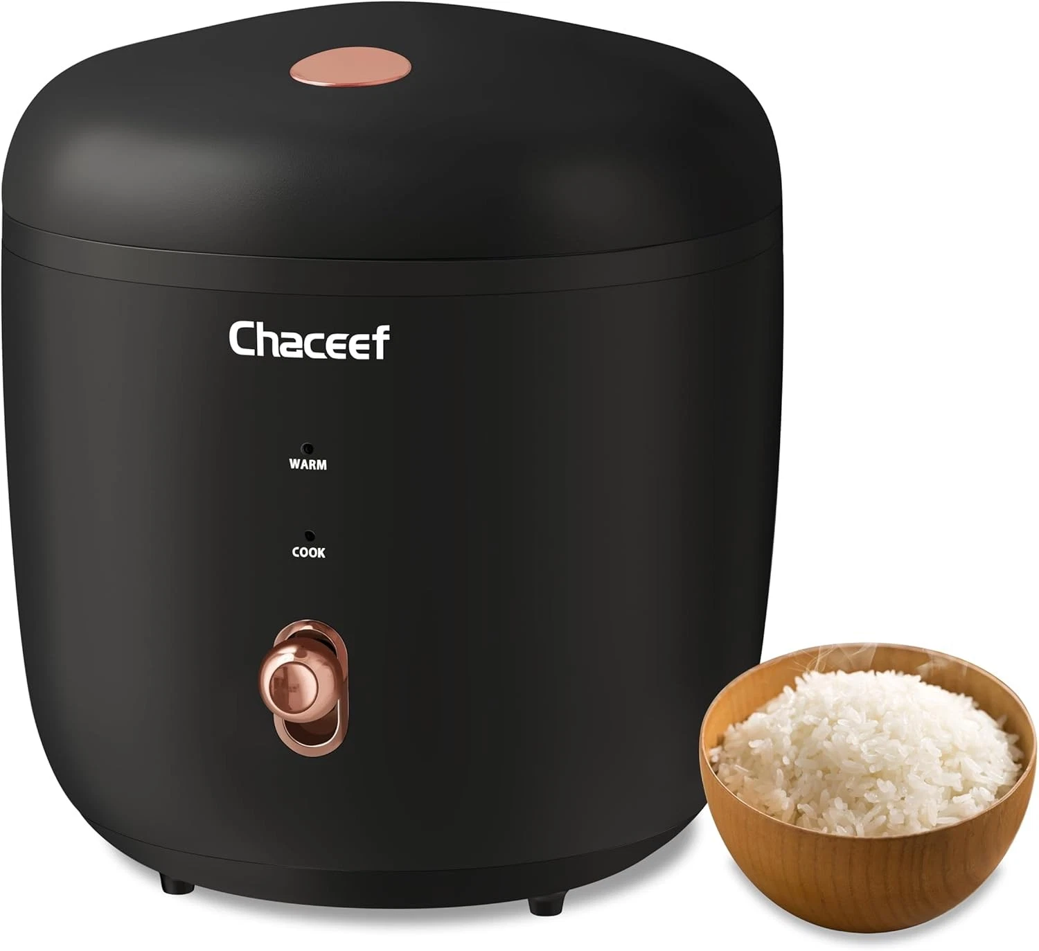 Mini Rice Cooker 2 Cups Uncooked 1.2L Rice Cooker Small W/ Non-stick Pot