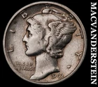 1943-S Silver Mercury Dime - Scarce  Better Date  No Reserve  #G8777