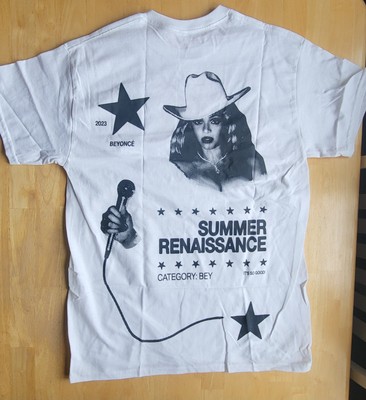 New Beyonce Summer Renaissance World Tour Tee Shirt Size Medium White TShirt