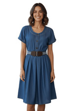 Women’s Vintage TONI Denim Belted Dress MP