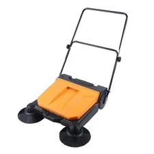 26" Area Floor Push Sweeper Large Commercial Industrial Floor Clean Tool Outdoor