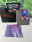 Vintage 1985 Nintendo NES Tetris w/ Dust Sleeve & Manual Tested Working