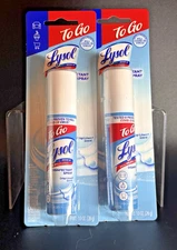 2 Pack Lysol To Go Spray Travel Size 1oz Crisp Linen – Free Shipping