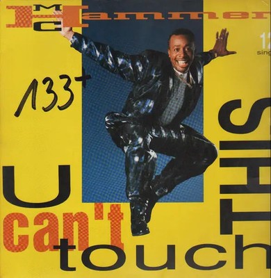 MC Hammer U Cant Touch This Vinyl Single 12inch NEAR MINT Capitol